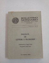 Bollettino Notiziario Facoltà di Lettere e Filosofia