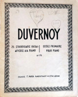 Duvernoy Ecole Primaire pour piano (25 Εκπαιδεύσεις δια πιάνο) Op.176