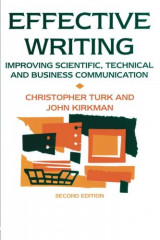 Effective Writing: Improving Scientific, Technical and Business Communication