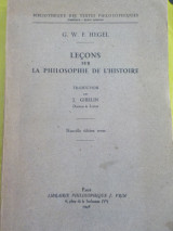 Leçons sur la philosophie de l'histoire