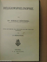 Religionsphilosophie- harald høffding