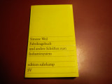 Fabriktagebuch und andere Schriften zum Industriesystem