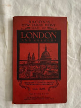 Bacon's New Large Print Map of London and Suburbs; Extending from Highgate to Crystal Palace, Twickenham to Greenwich