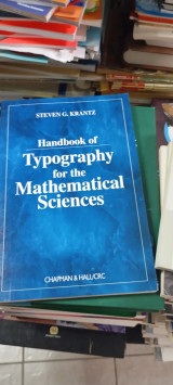 Handbook of typography for mathematical sciences