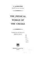 The Physical World of the Greeks