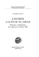 L'Eubée à la fin du XVe siècle
