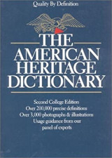 The American Heritage Dictionary: Second College Edition