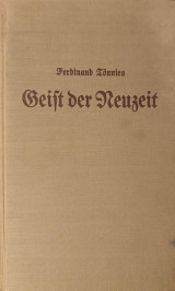 Geist der Neuzeit: πρώτη έκδοση