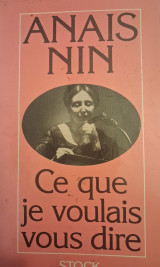 Ce que je voulais vous dire