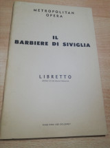 Metropolitan Opera Libretto Il Barbiere di Siviglia