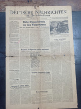 Εφημερίδα Deutsche Nachrichten für Griechenland, Αθήνα 4-10-1944