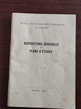 Dispositions generales et plans d' etudes
