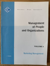 Management of people and organizations vol.3 marketing management
