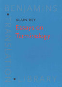 Essays on Terminology