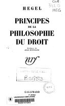 Principes de la philosophie du droit