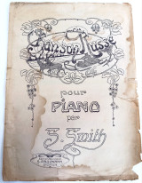 Chanson Russe pour piano. Μουσική: Smith / Σπάνια έκδοση S. Paulmann Salonique (δεκ. 1900) Θεσσαλονίκη, Μακεδονία, παρτιτούρα
