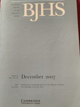 The British journal for the history of science