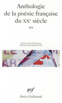 Anthologie de la poésie française du XXe siècle