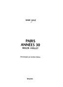 Paris années 30