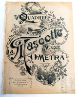 Quadrile de L' operette La Mascotte (Έκδοση Γαϊτάνου, δεκ. 1910) Μουσική: O. Metra - παρτιτούρα
