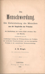 Die Menchwerdung, Die Entwickelung des Menchen aus der Hauptreihe der Primaten