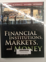 Financial institutions, markets, and money