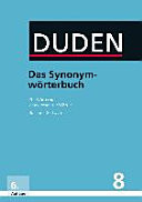 Duden, das Synonymwörterbuch