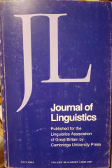 Journal of Linguistics