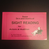 Some Do's and Don'ts of Sight Reading for Actors at Audition
