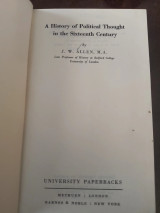 A History of Political Thought in the Sixteenth Century